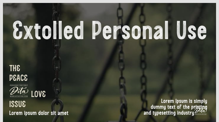 Extolled Personal Use Font