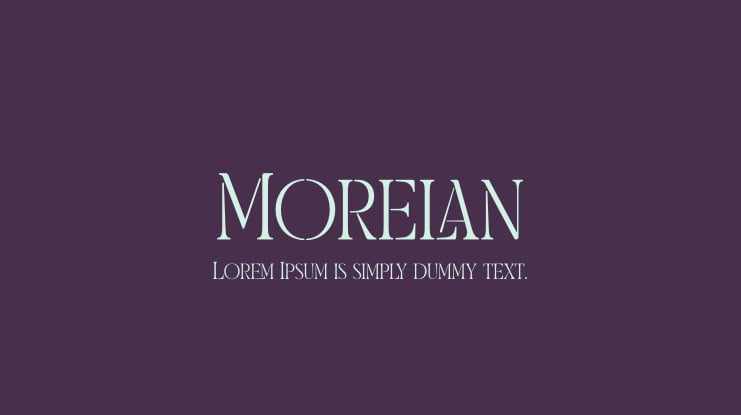 Morelan Font