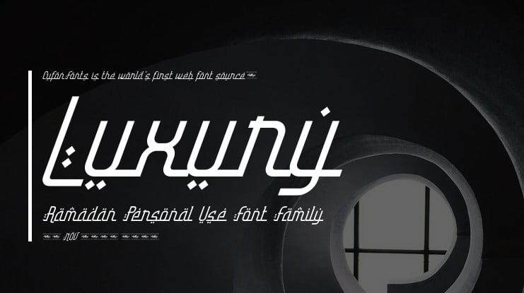Luxury Ramadan Personal Use Font