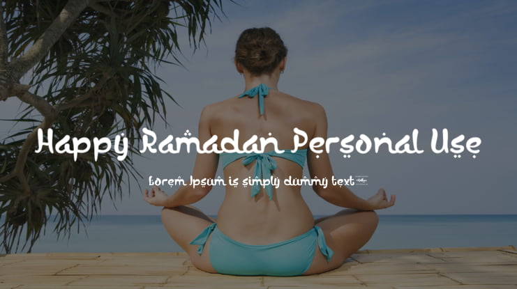 Happy Ramadan Personal Use Font