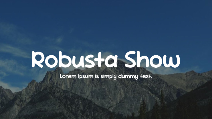 Robusta Show Font