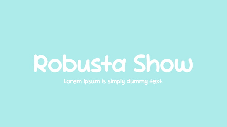 Robusta Show Font