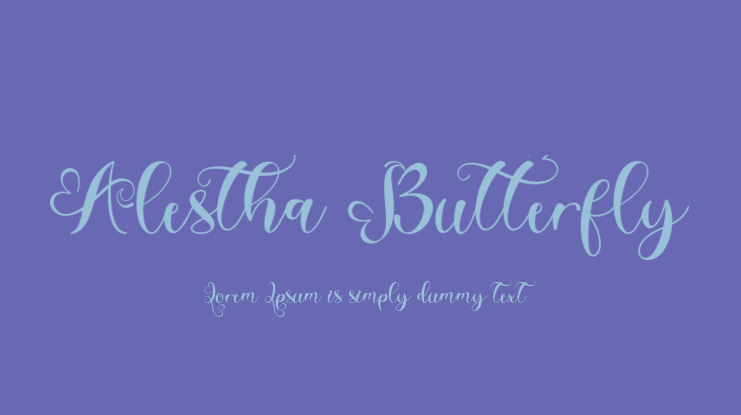 Alestha Butterfly Font
