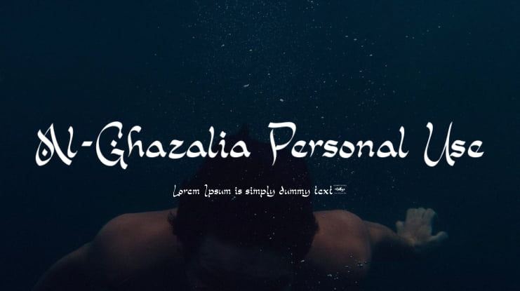 Al-Ghazalia Personal Use Font