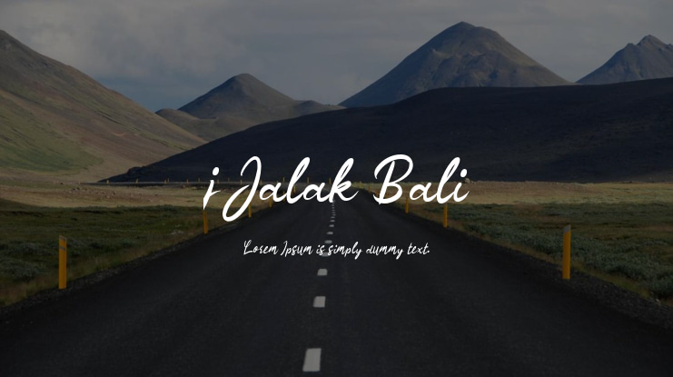 j Jalak Bali Font