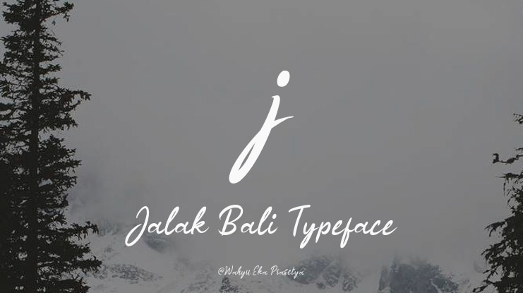 j Jalak Bali Font