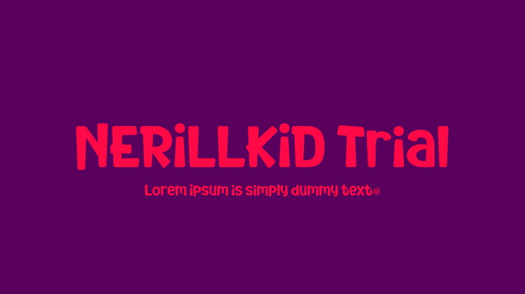 NERILLKID Trial Font