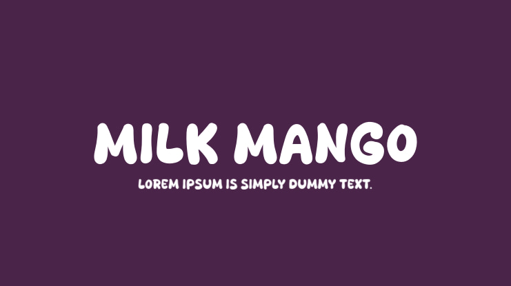 Milk Mango Font