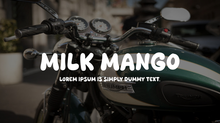 Milk Mango Font