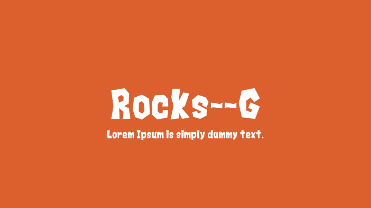 Rocks__G Font