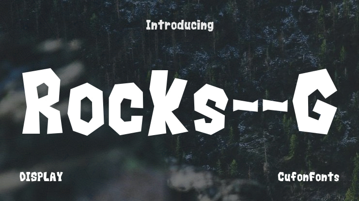 Rocks__G Font