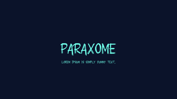 PARAXOME Font