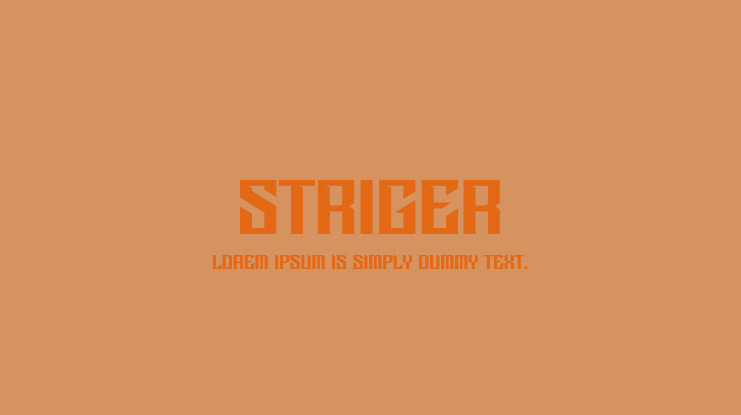 STRIGER Font