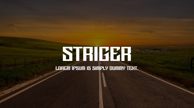 STRIGER Font