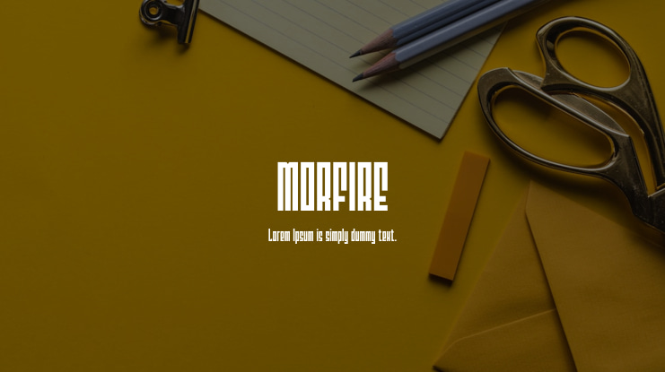 MORFIRE Font