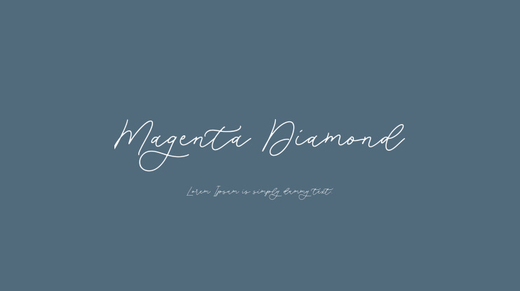 Magenta Diamond Font