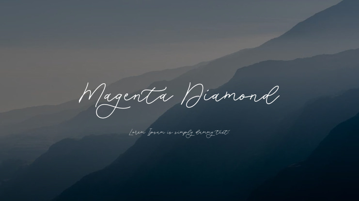 Magenta Diamond Font