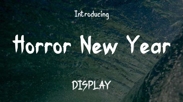 Horror New Year Font