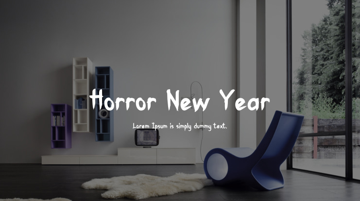 Horror New Year Font