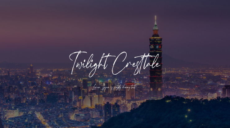 Twilight Cresttale Font
