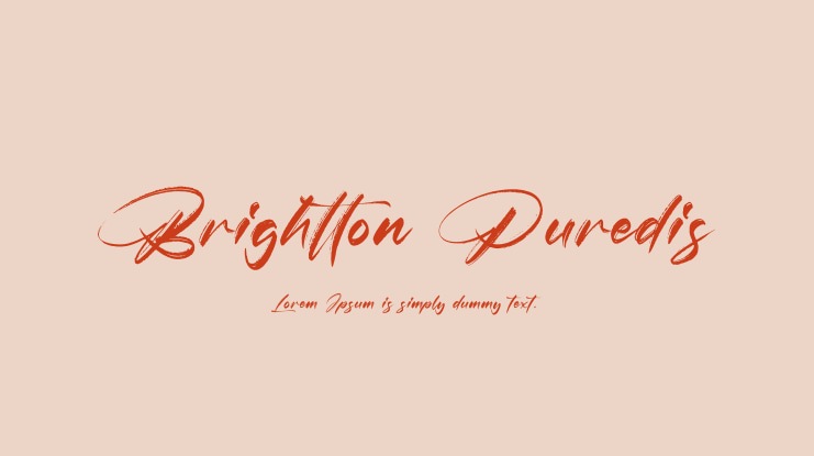 Brightton Puredis Font