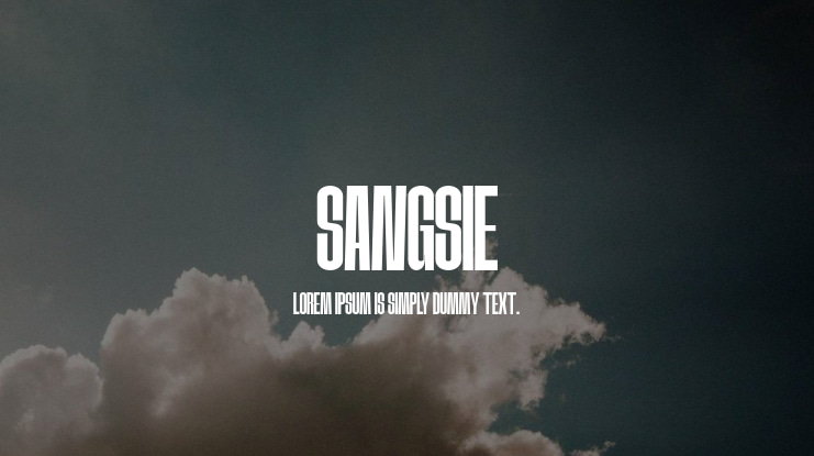 SANGSIE Font