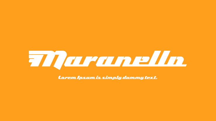 Maranello Font