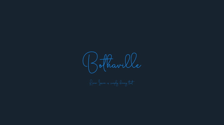 Bothaville Font