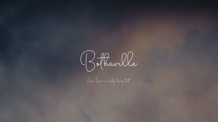 Bothaville Font