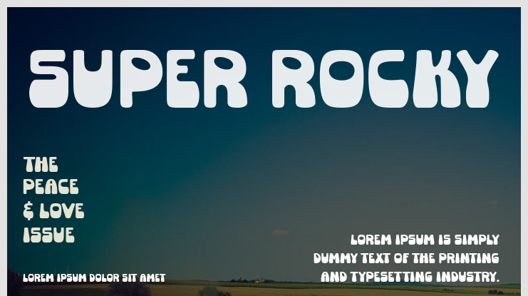 Super Rocky Font