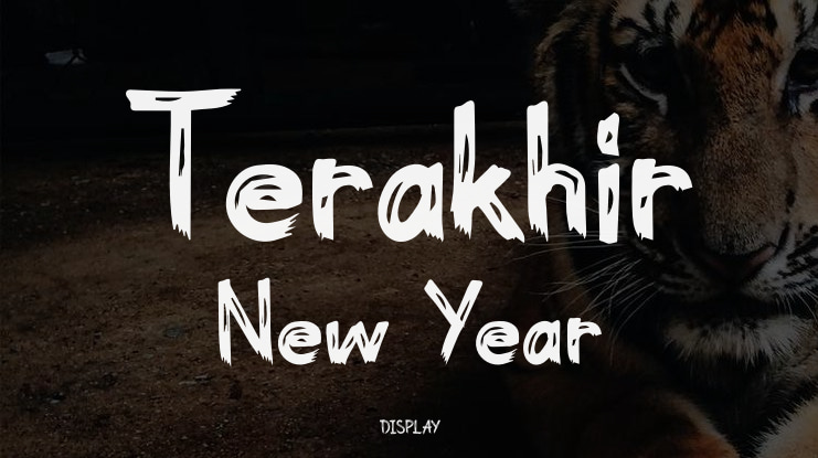 Terakhir New Year Font