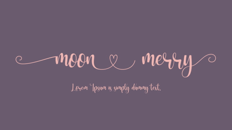 Moon Merry Font