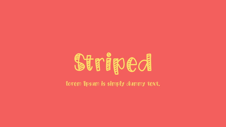 Striped Font