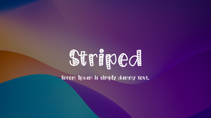 Striped Font
