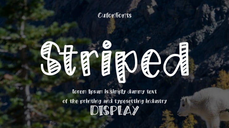Striped Font