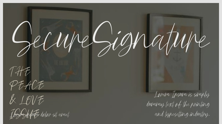 SecureSignature Font