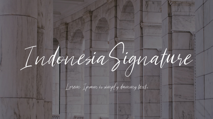 IndonesiaSignature Font