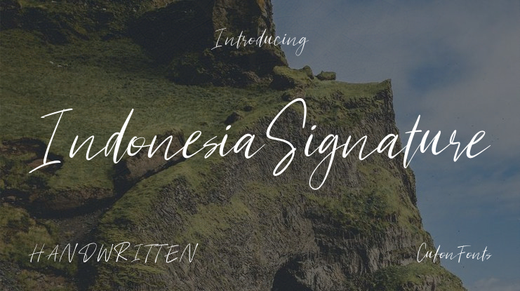 IndonesiaSignature Font