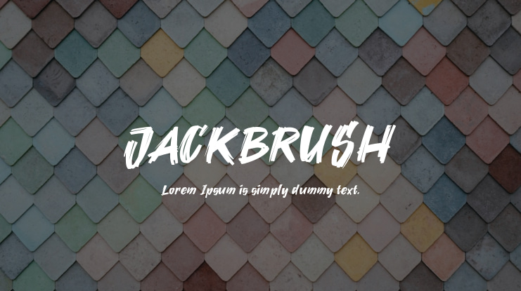 JACKBRUSH Font