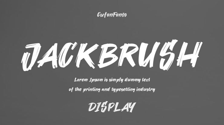 JACKBRUSH Font
