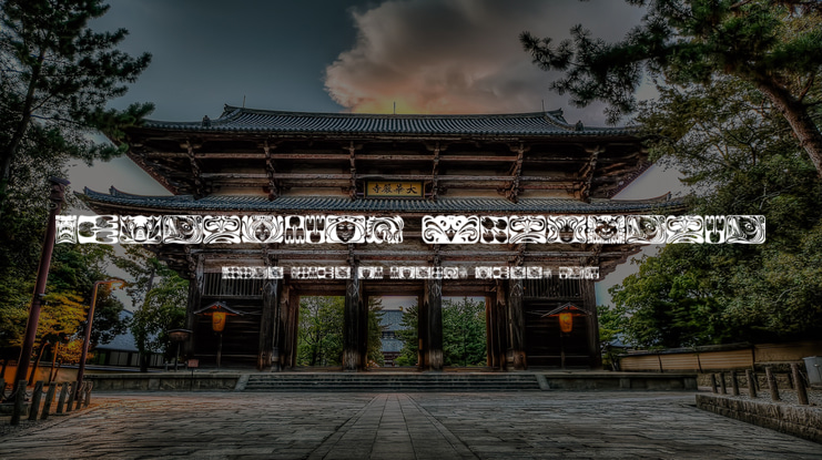 Jugendstil Ornamente Font