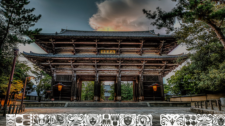 Jugendstil Ornamente Font