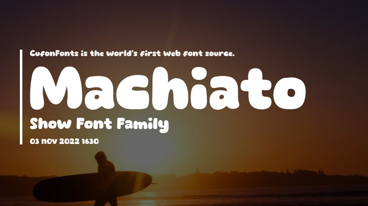 Machiato Show Font