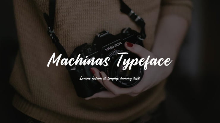 Machinas Typeface Font