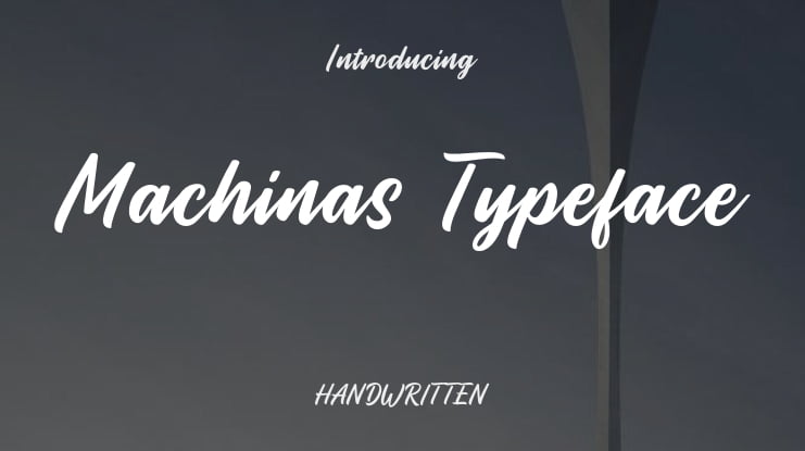 Machinas Typeface Font