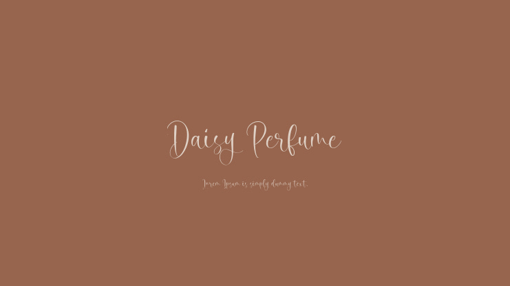 Daisy Perfume Font