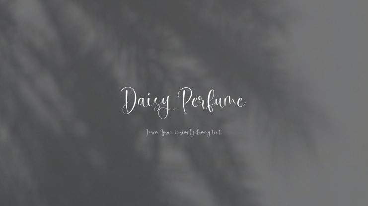 Daisy Perfume Font