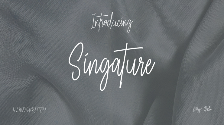Singature Font