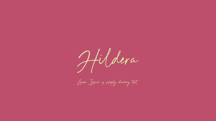 Hildera Font
