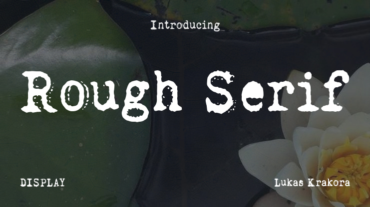 Rough Serif Font